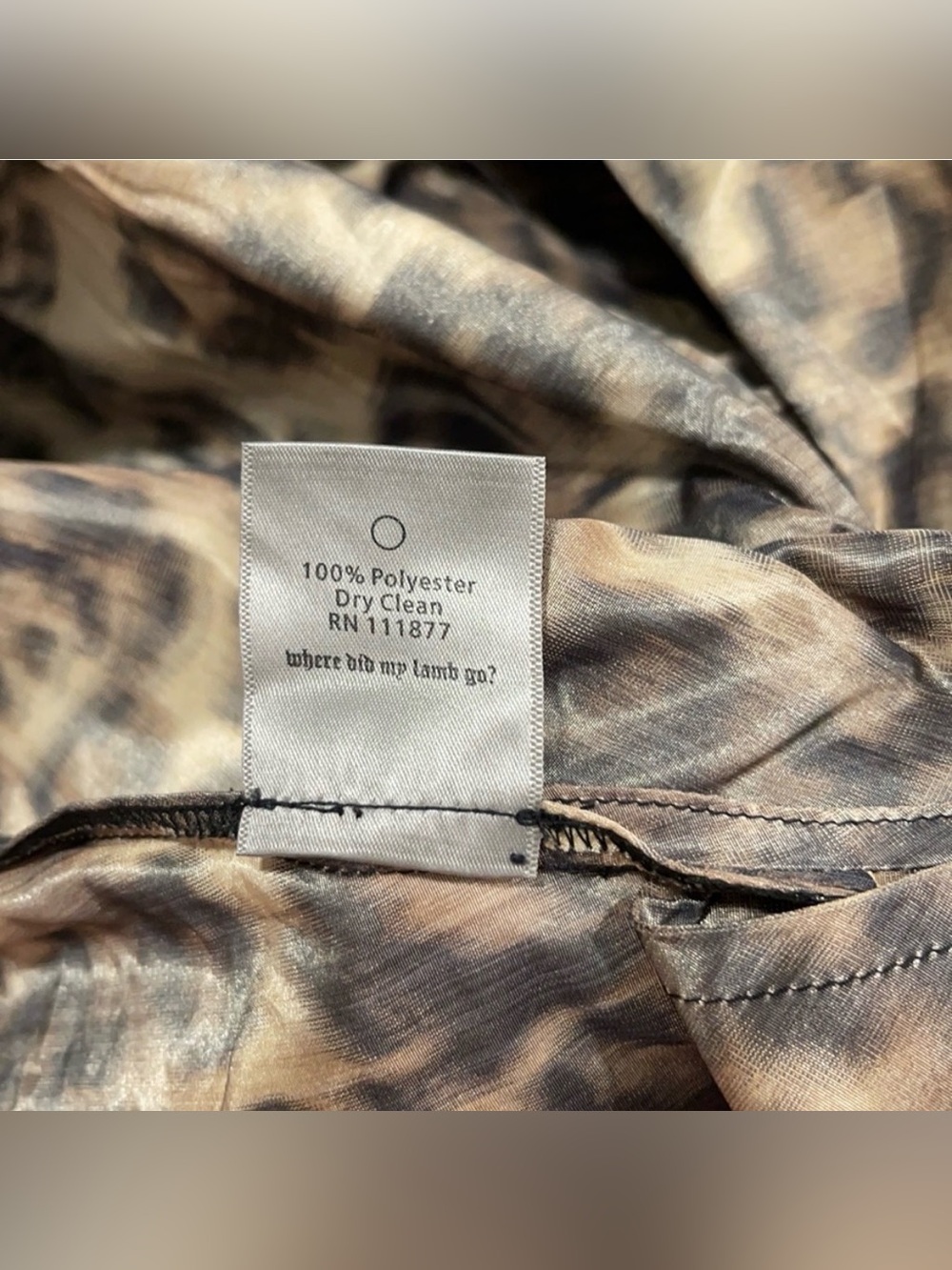 L.A.M.B. 2008 spring collection cheetah print dress Y2K vintage - Picture 5 of 14